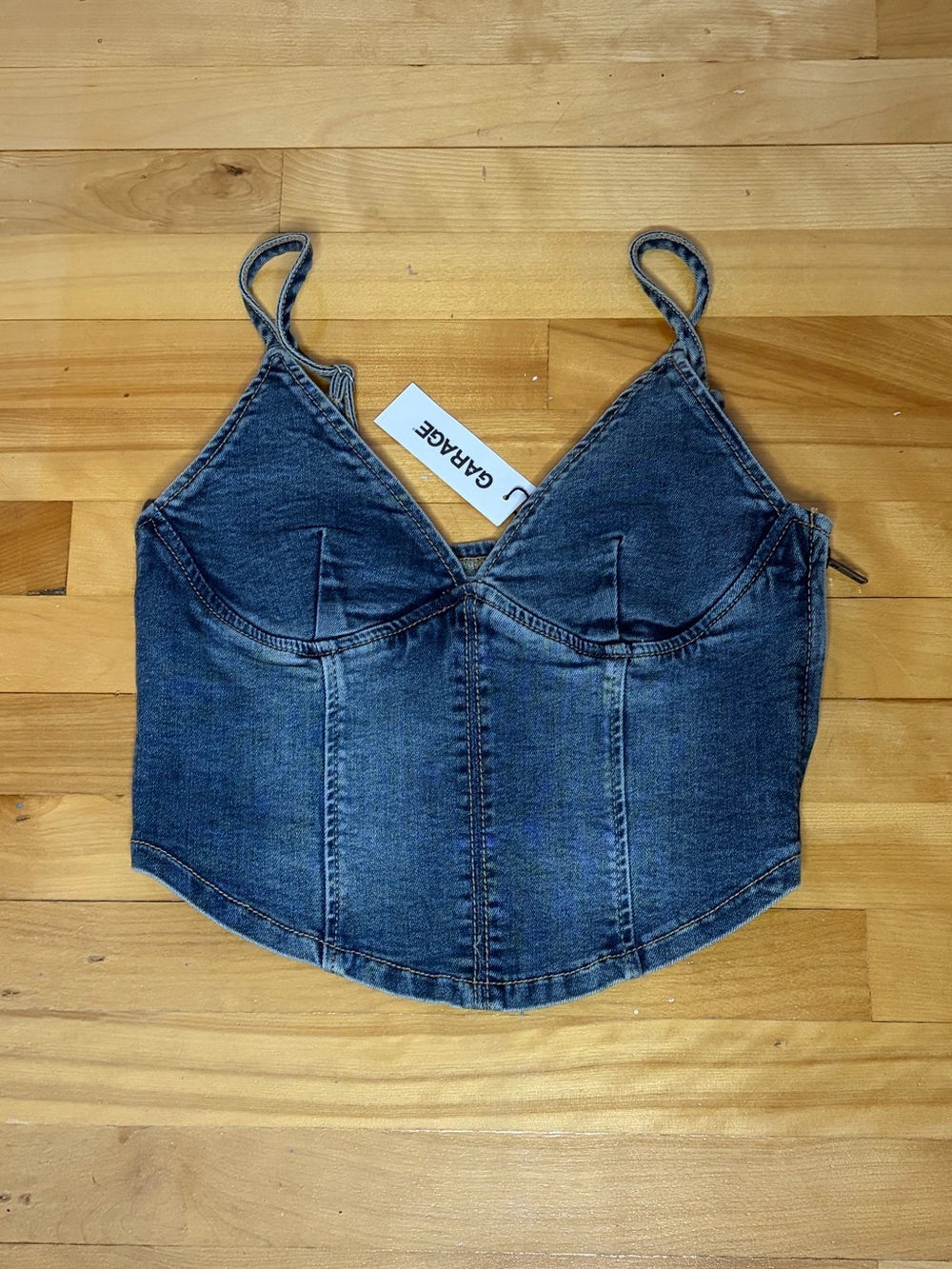 Garage Bustier Denim Cami